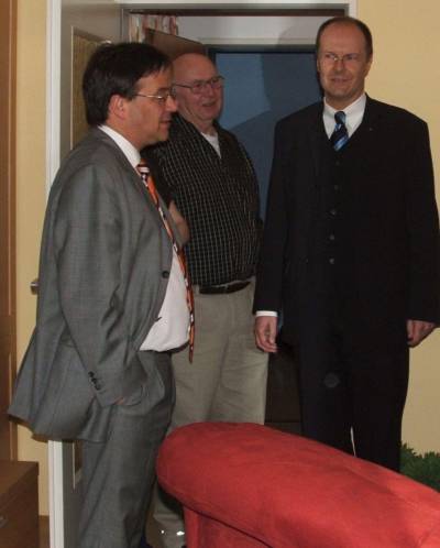 Ein interessierter Zuhrer: Armin Laschet